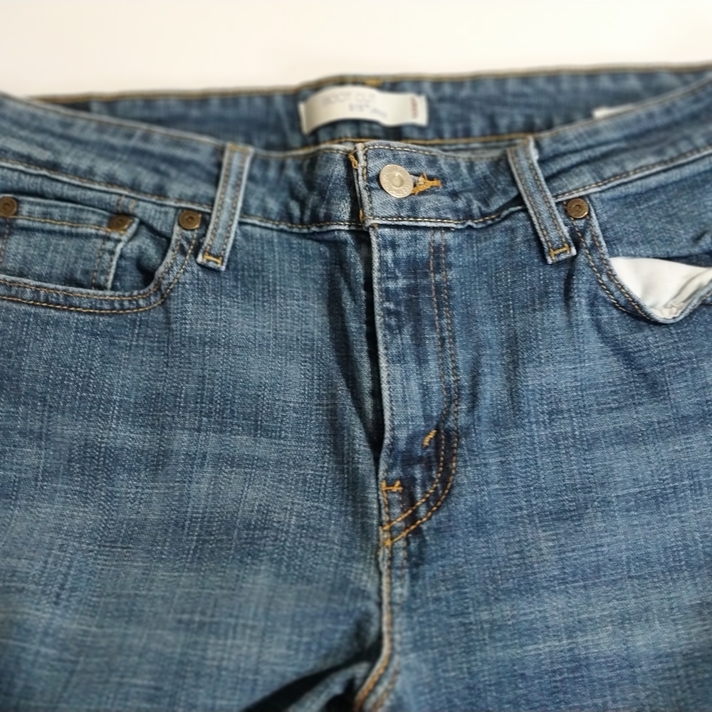Levis 515 Boot Cut   Western  Straight Leg  Blue Denim Jeans Women's 12 P. - Picture 2 of 11